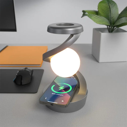 Levitating Ball Lamp with Wireless Charger-Deal Finds Daily