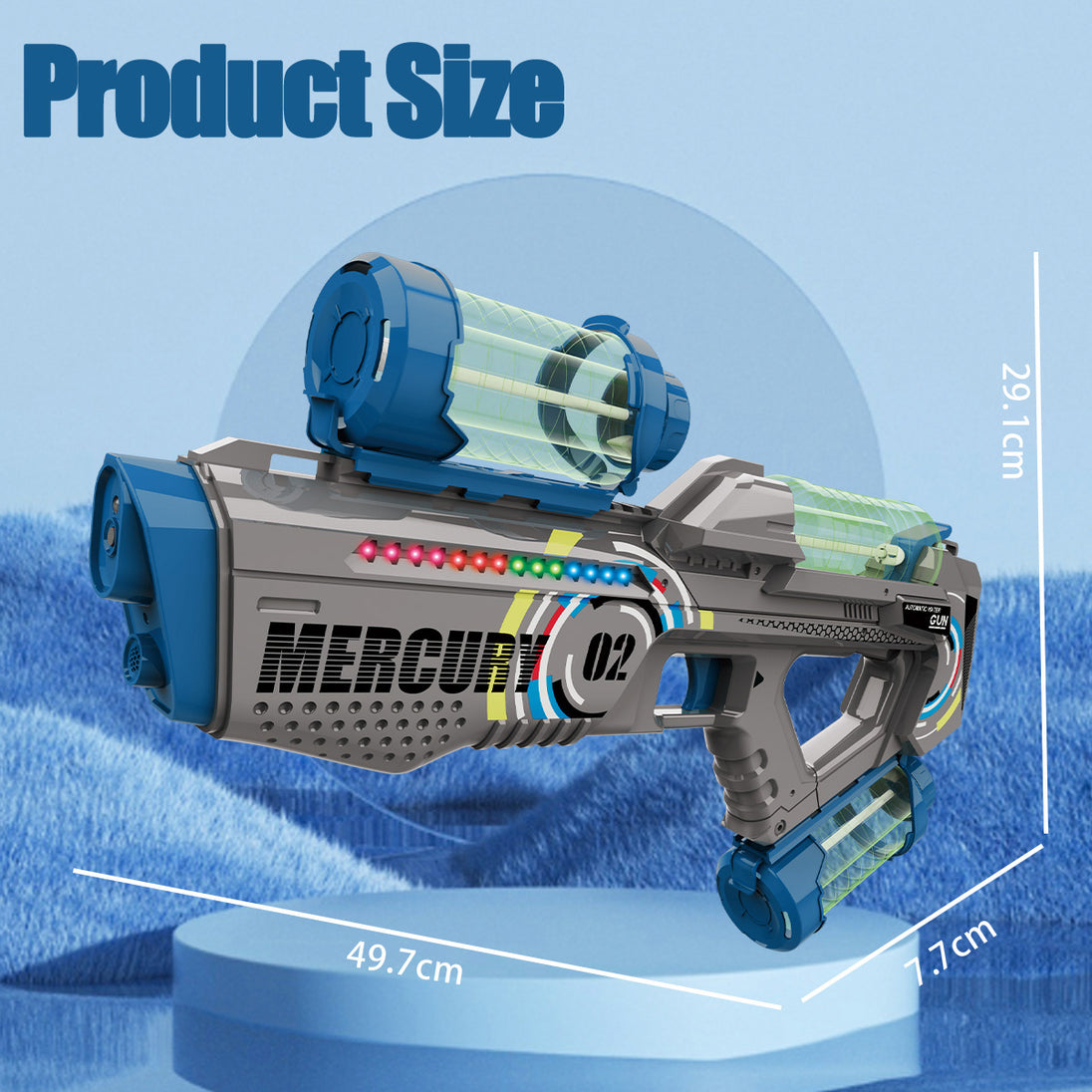 Summer Fully Automatic Electric Water Gun with Light-Deal Finds Daily