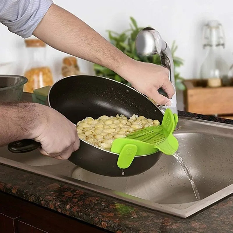 Universal Silicone Strainer Clip-Deal Finds Daily