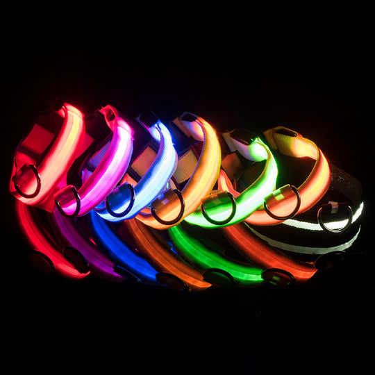 Stay Safe at Night: Best LED Glowing Dog Collars (Rechargeable & Waterproof!)-Deal Finds Daily