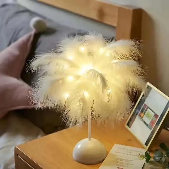 Feather Design LED Table Lamp-Deal Finds Daily