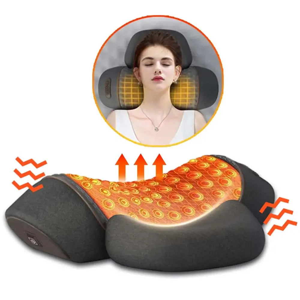 Electric Neck Massage Pillow Heating & Vibration-Deal Finds Daily