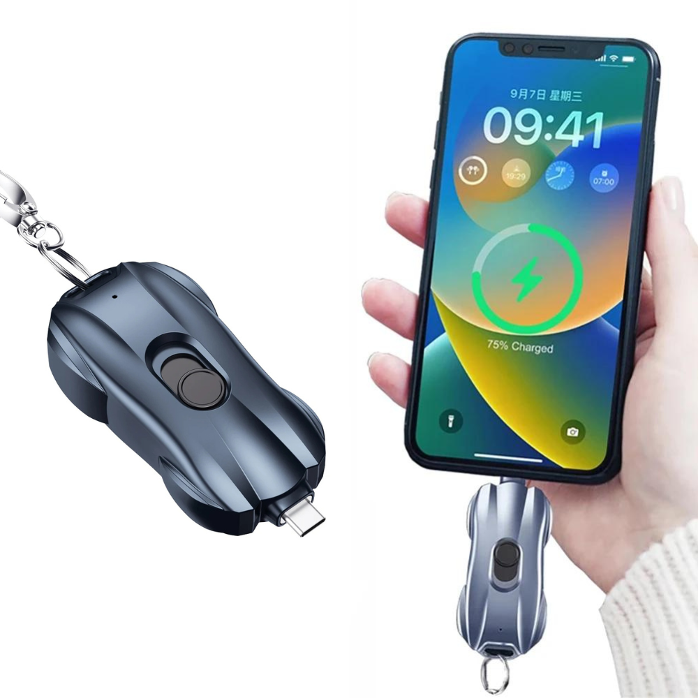 Keychain Portable Emergency Phone Charger Power Bank-Deal Finds Daily