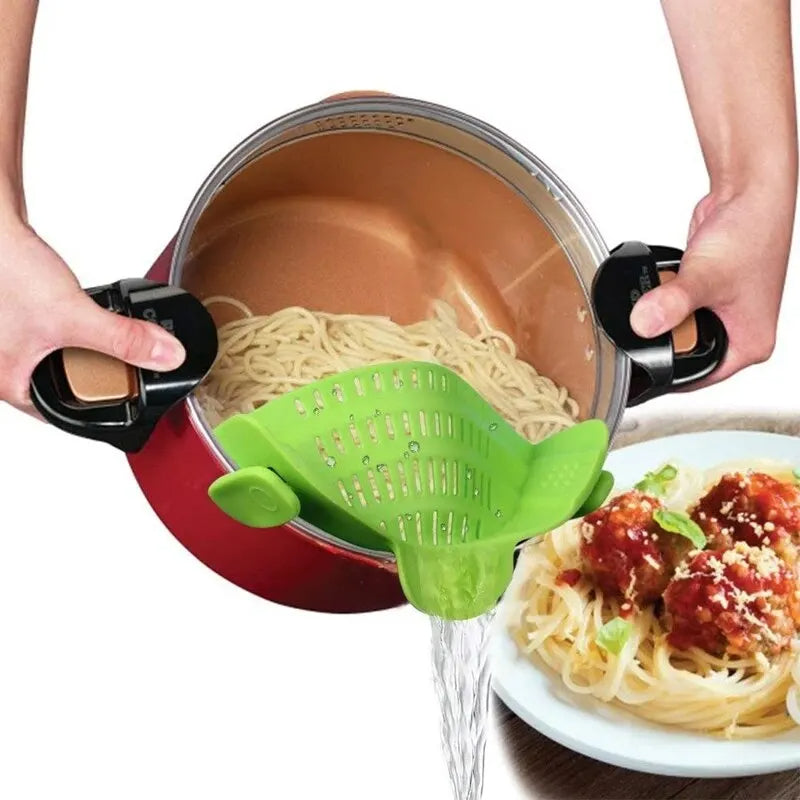 Universal Silicone Strainer Clip-Deal Finds Daily