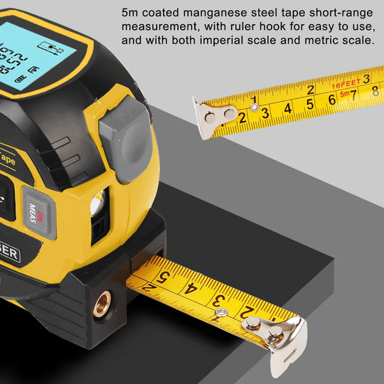 3-in-1 Laser Measure Tape – Precision at Your Fingertips-Deal Finds Daily