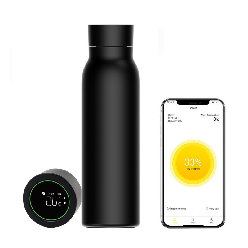 Smart Tuya Water Bottle – Stay Hydrated with Intelligent Temperature and Tracking-Deal Finds Daily