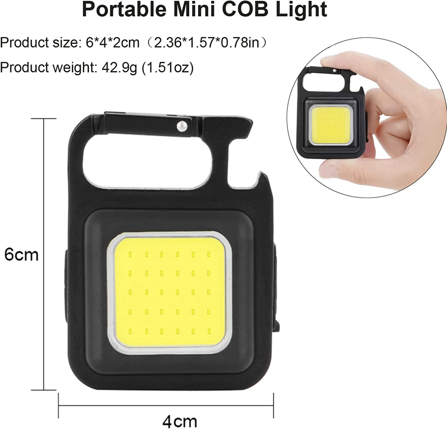 Cob Keychain Work Light-Deal Finds Daily