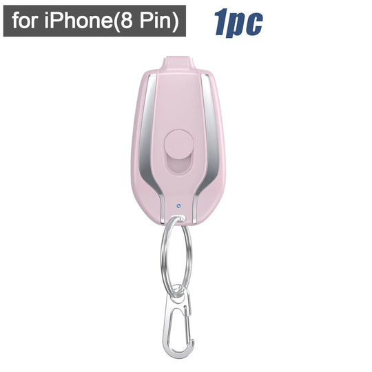 Keychain Portable Emergency Phone Charger Power Bank-Deal Finds Daily