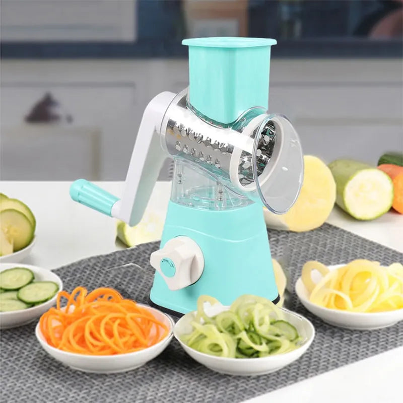 Multifunctional Vegetable Cutter Roller – Effortless Food Prep with Easy Slicing, Dicing, and Shredding-Deal Finds Daily