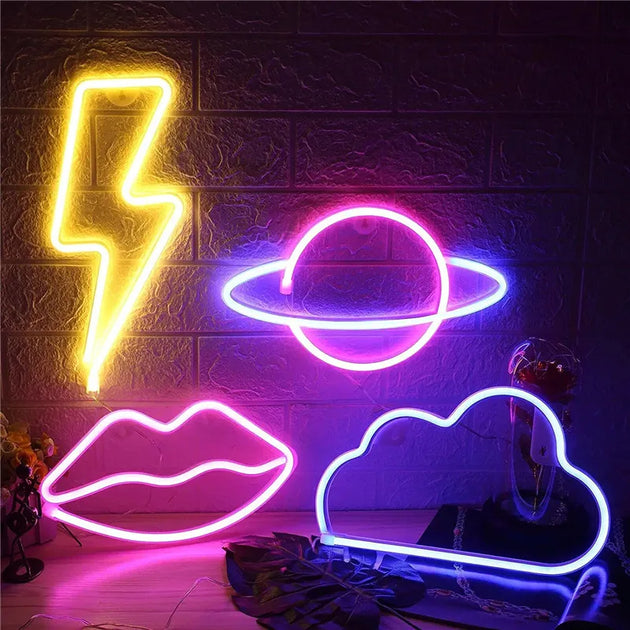 LED Neon Hanging Night Signs-Deal Finds Daily