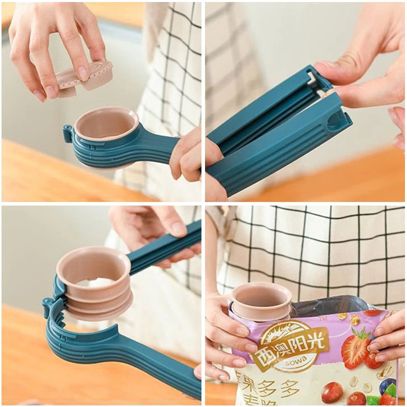 Sealing Clip With Noozle Snack Dispenser-Deal Finds Daily