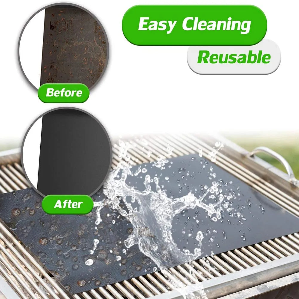 Non-Stick BBQ Grill Mat – Enjoy Mess-Free Grilling with Easy Cleanup-Deal Finds Daily